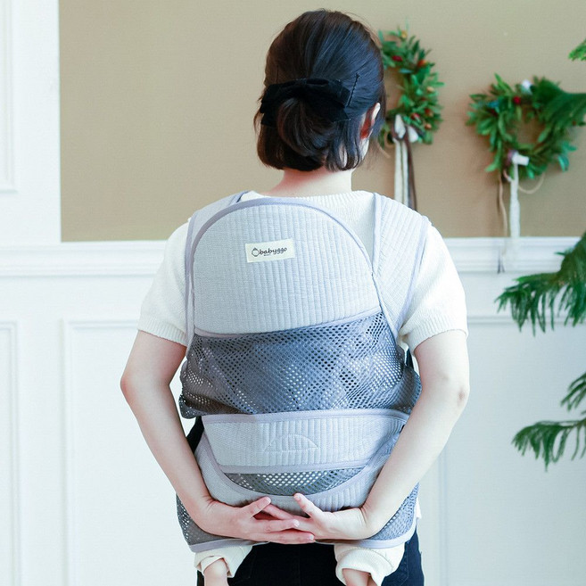 베이비꼬 조끼형 포대기 까꿍, 여름망사_블루