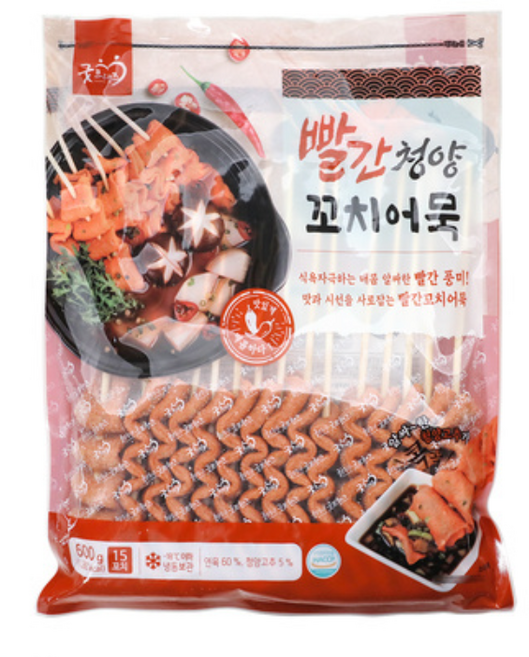 굿프랜즈 빨간청양 꼬치어묵, 2개, 600g