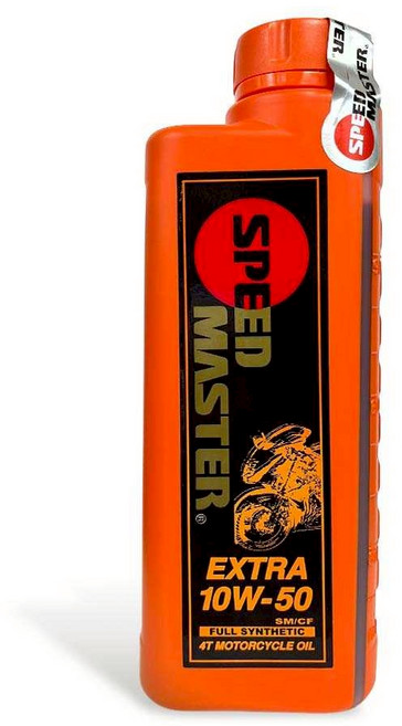 油工廠 SPEED MASTER 速馬力 4T 全合成機車機油 提升引擎性能與保護, 1個, MOTOR EXTRA 10W50