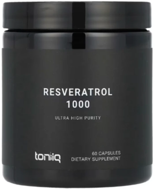 Toniiq 토니크 레스베라트롤 1000 캡슐 60정 (캡슐 1정당 500mg), Toniiq 레스베라트롤 1000 캡슐 60정(캡슐 1, 1개 - 쿠팡