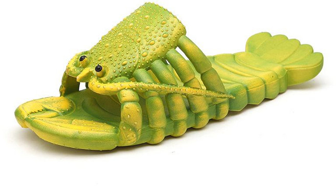 특이한슬리퍼 가재 랍스터 웃긴 슬리퍼 실내화 여름 커플 세트 인싸템 남녀공용 횟집 재밌는