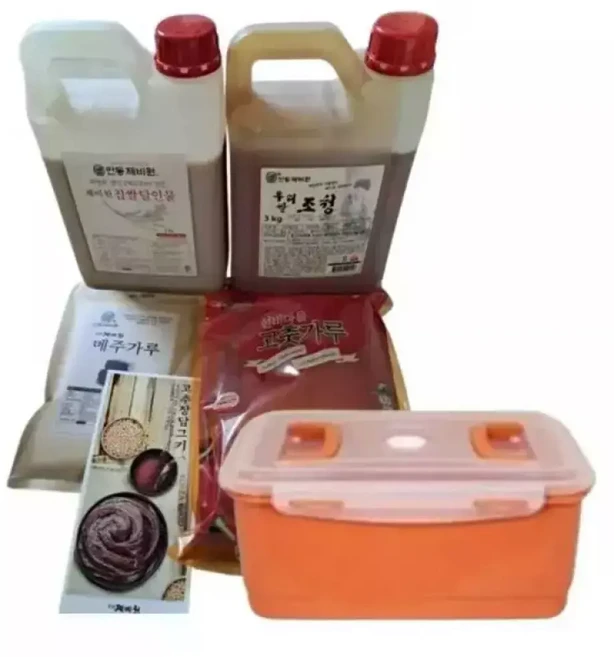 안동제비원 현미 보리 매실 고추장 담그기 만들기 세트 보관용기 약 7.45kg 최명희명인, 1개