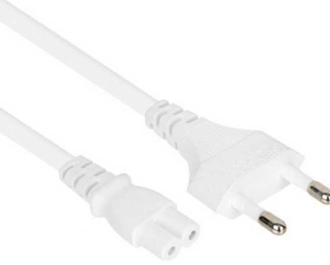 루체트리 파워케이블 Netmate 220V 전용 2구8자 AC 0.6m화이트