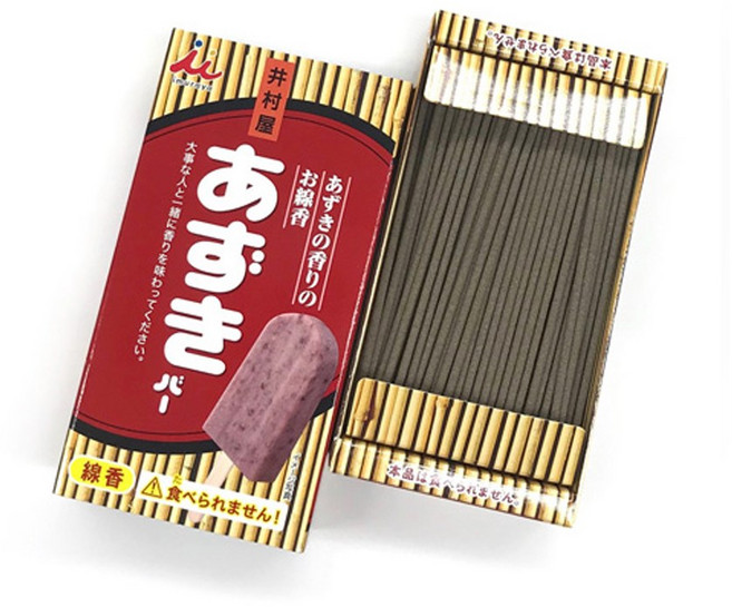 카메야마 이무라야 아즈키바 미니 향 인센스 50g 팥아이스크림 향, 1개