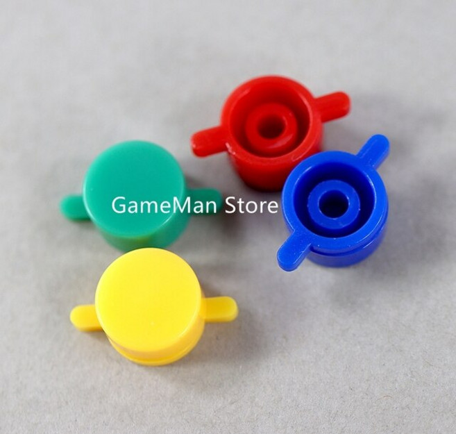 슈퍼패미콤 겜보이 고전게임 OCGAME 플라스틱 ABXY 버튼 교체 세트 SNES 슈퍼 NES SFC용 2 세트/로트 4 인 1, [01] A