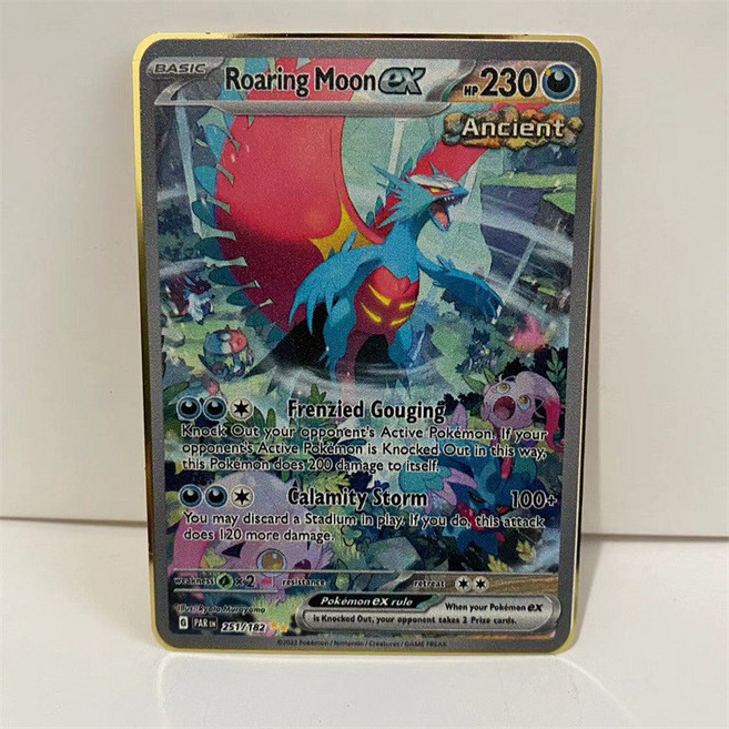 寶可夢金屬卡牌 精選組 含 阿爾宙斯 帝牙盧卡 帕路奇犽 朱紫ex VSTAR, 轟鳴月  ex, 1個