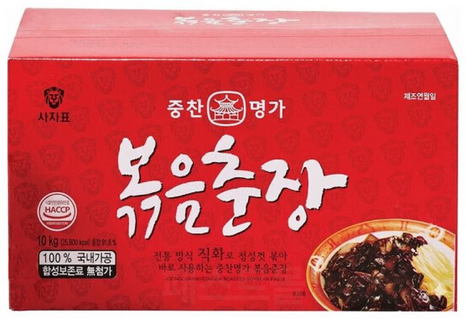 중찬명가 사자표 볶음춘장, 1개, 10kg
