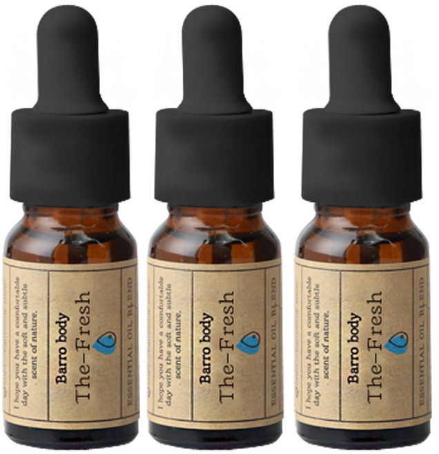 2+1 더프레쉬 오일 쿨 비염 코막힘 천연아로마오일 유칼립투스 페퍼민트 홈테라피 구강호흡, 3개, 10ml