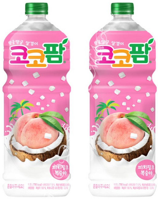 해태 코코팜 복숭아 1.5L (12펫), 12개