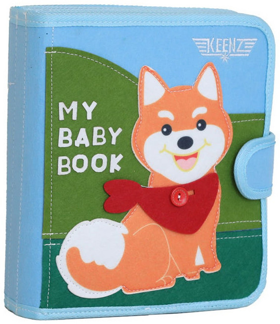 마이 베이비북 비지북 교육용 소근육 발달 몬테소리 학습 교구책 집중력 발달 KC인증, 14.동물친구들+전용가방+자석칠교, 1개