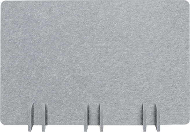 친환경 고밀도 책상 칸막이 독서실 사무실 학원 학교 가림막 방음 흡음 접이식 파티션, 라이트그레이