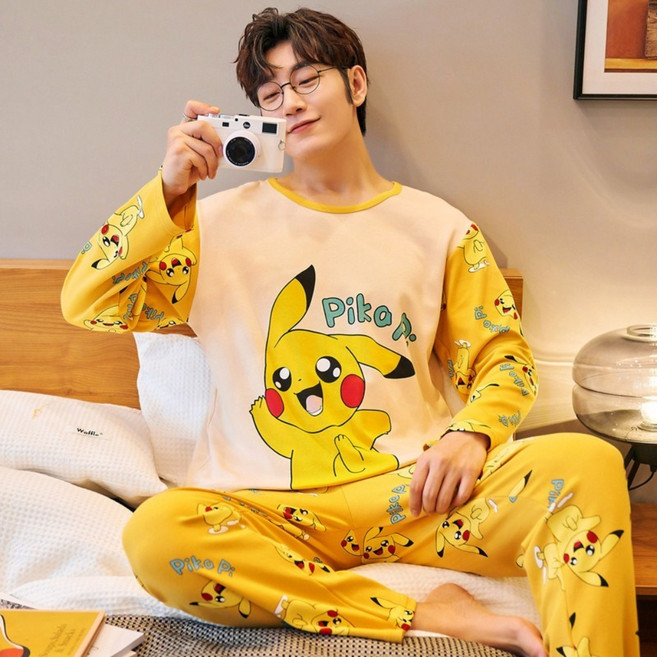 학생 청소년 순면 소년 긴팔 플러스 대형 봄 가을 소년 중대형 어린이 가정복