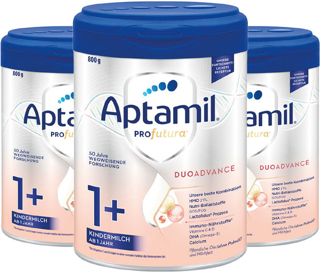 압타밀 프로푸투라 듀오어드밴스 분유 1+단계, 800g, 3개