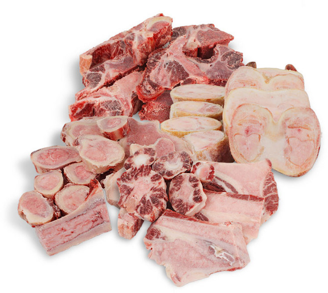 [전통참한우] 사골2kg+잡뼈2kg+꼬리반골2kg+우족2kg 총 8kg (몸보신/곰탕용), 1개