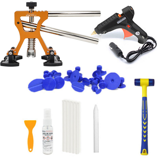 자동차덴트복원 문콕전용 악력식리프트+글루건세트44p, 1개