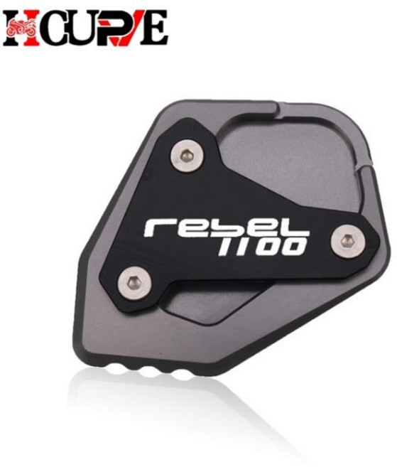 오토바이 CNC 킥스탠드 풋 사이드 확장 패드 지원 확대 플레이트 혼다 레벨 CMX1100 CMX 2020-2022, 1개