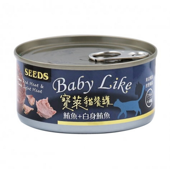 惜時 Baby Like 寶萊貓餐罐 純鮪魚, 1個, 170g, 鮪魚+白身鮪魚
