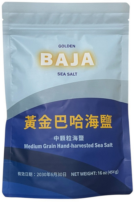 GOLDEN BAJA 黃金巴哈海鹽 中顆粒海鹽, 1個