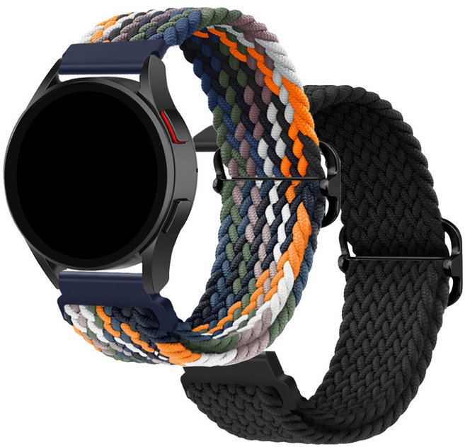 더조은셀러 2개세트 QCY 호환 버클 블레이드 솔로 루프 스트랩 밴드 시계줄 GT PRO GS2 GTS1080 SW300, 10_믹스데님