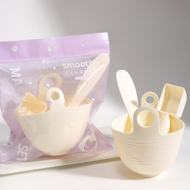 이집잘하네 실리콘 모델링팩 도구 3종 세트, 화이트볼