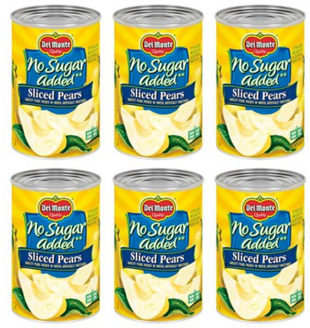 델몬트 노슈가 슬라이스 서양배 통조림 411g 6개