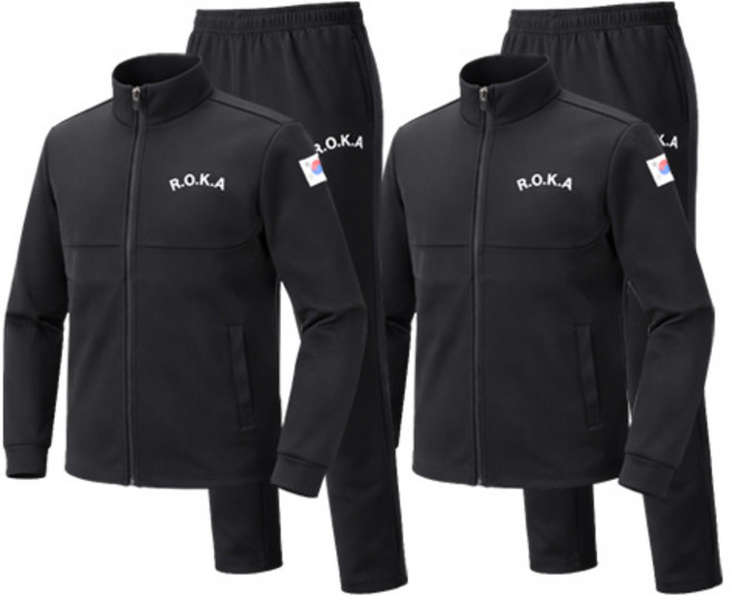 [1+1] 남성 코리아 아미 트레이닝 상하 집업 세트 SWTK02 봄 가을 추리닝 운동복 트레이닝복 스포츠 일상복 상하의 로카