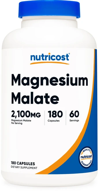 뉴트리코스트 마그네슘 말레이트 2100mg 180캡슐, 1개, 180정 - 쿠팡