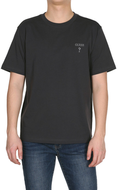 GUESS 2color 남성 무테 자수로고 세미오버핏 크루넥 반팔티 KP2K04C1