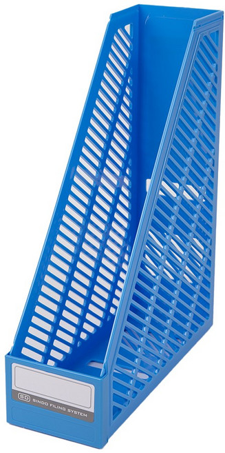 지금스토어 개폐형 파일꽂이 책꽂이, 20개, 하늘색