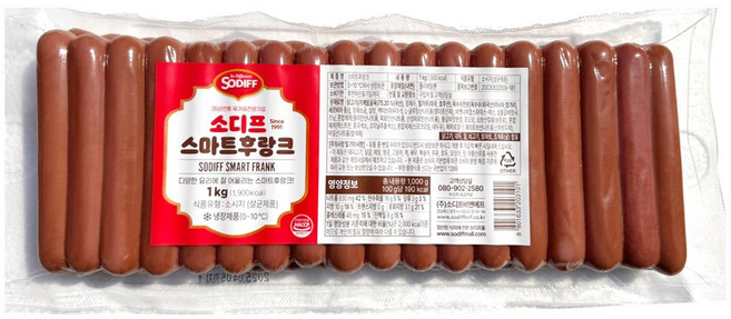 소디프 스마트후랑크1kg, 1kg, 1개