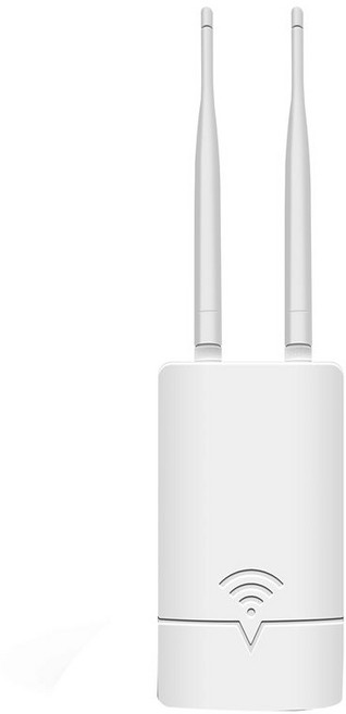 2.4G/5G 무선 WiFi AP 라우터 1200Mbps(2X5DBi 안테나 지원) 실외 모니터 EU 플러그용 PoE 및 DC 전원 공급 장치, EU 플러그, 하얀색