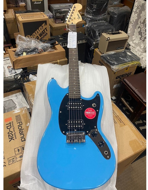 Squier Sonic Mustang HH 電吉他, California Blue