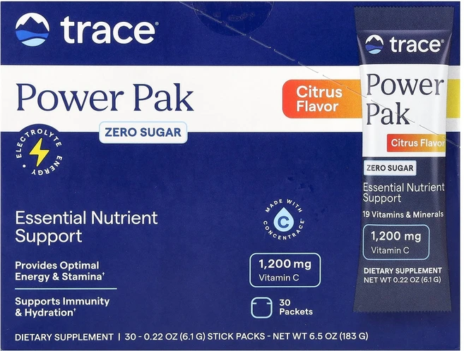 Trace 파워 팩 설탕 무함유 시트러스 스틱팩 개당 6.(0.22oz) -, 1개 - 쿠팡