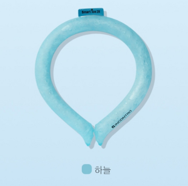 스마트 아이스 넥밴드 오투라이프 인콘트로 쿨스카프 남녀공용, 하늘, 1개
