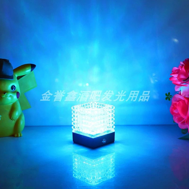 전기젠가 전기흐르는 보드게임 쌓기 형광 LED 젠가, 1개, 아이스블루광