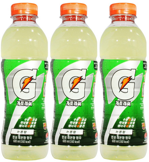 게토레이 레몬, 600ml, 20개