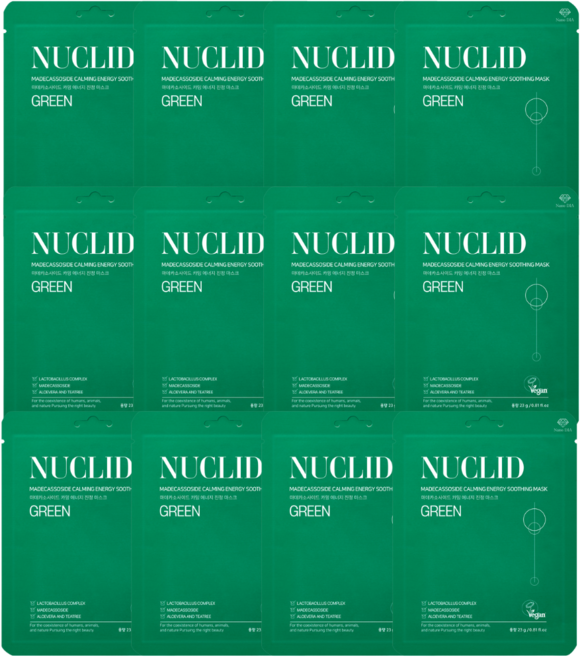 뉴클리드 마데카소사이드 3000PPM X 자사 특허 유산균 엑소좀 3종 마스크팩 6매 6매입 1SET, 1개, 12개입