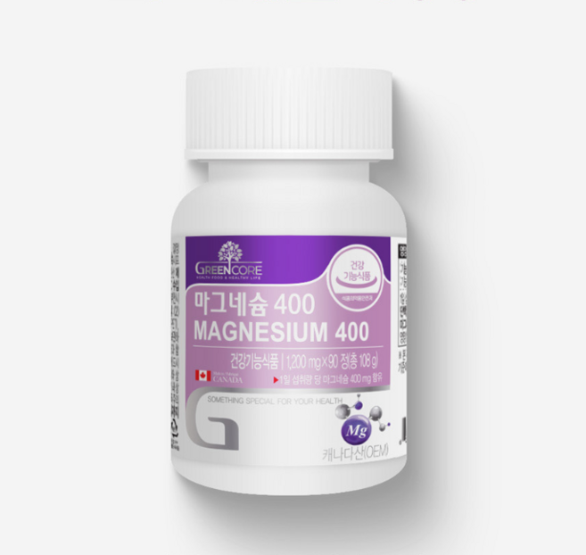 그린코어 마그네슘 1200mg 90정 피로회복 근육 건강 영양제, 90회분, 1개