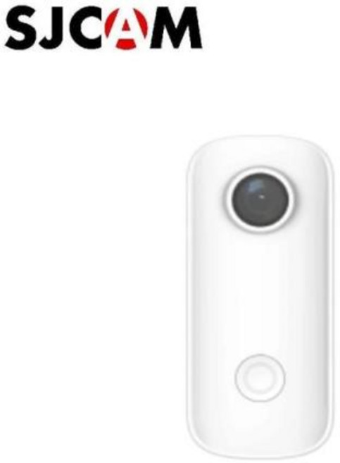 SJCAM 미니 썸 카메라 액션 스포츠 DV 카메라 1080P 30FPS H.265 12MP NTK96672 칩셋 2.4GHz 와이파이 30M 방수 케이스 C100, 3) WHITE - Add 64GB Card, 1개