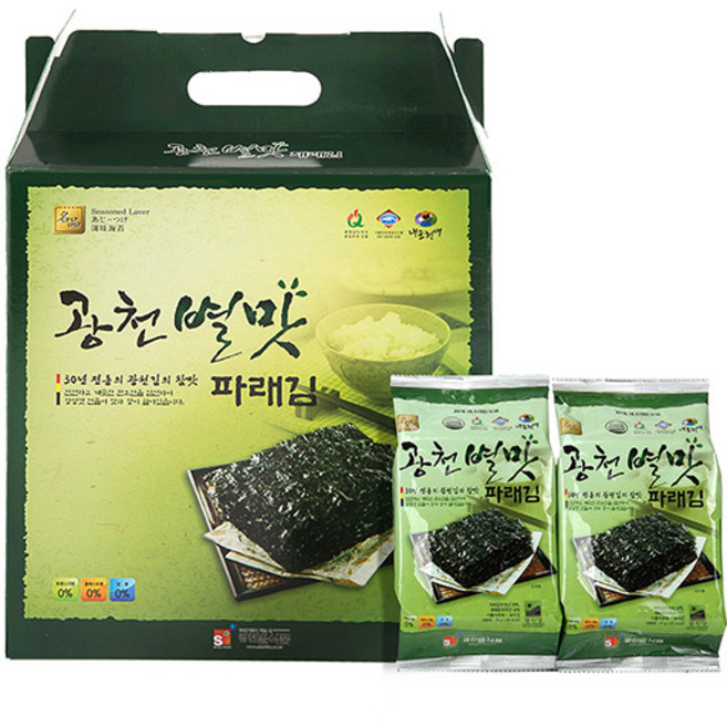 광천김 파래 식탁용김(15gX15봉), 1개, 15g, 225g