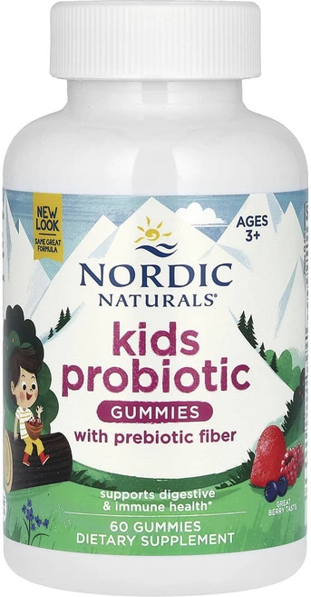 Nordic Naturals Probiotic Gummies Kids 메리 베리 펀치 구미젤리 60개, NordicNaturalsProbioticGummies, 1개, 60정 - 쿠팡