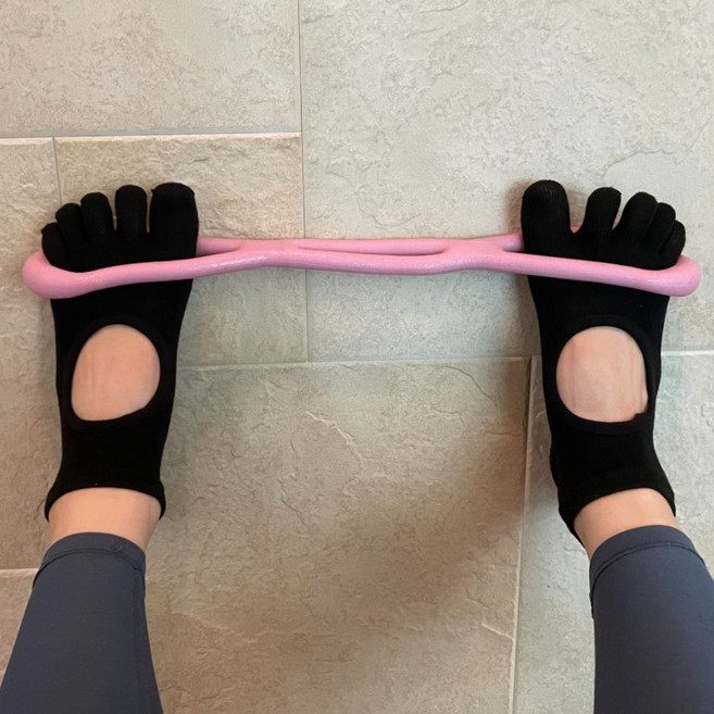 홈트 필라테스 요가 발가락 양말 블랙