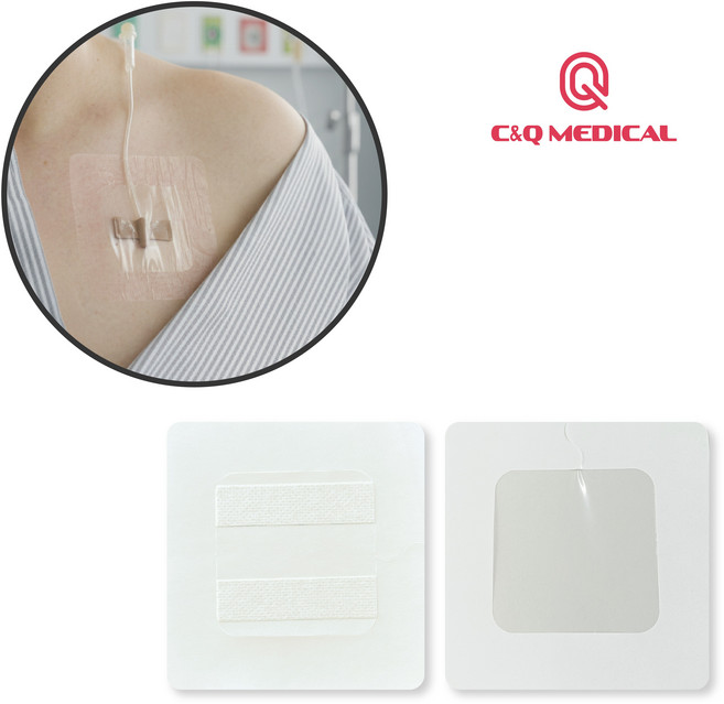 씨앤큐메디칼 케모포트 후버니들 고정패치 투명 드레싱 20매 비점착 PU필름 Medicover 메디커버, 20개