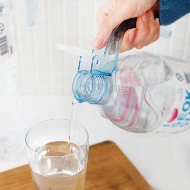 강아지 휴대용 물통 페트병 호환 생수병 호환, 블루, 1개