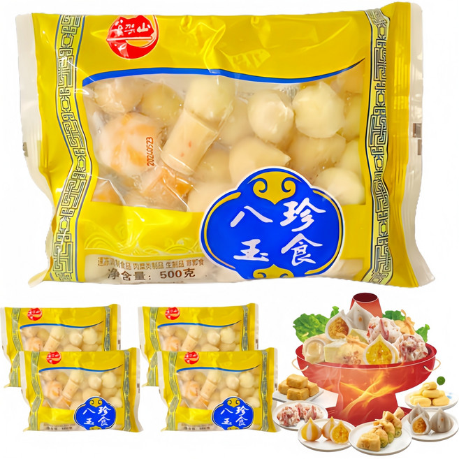 판다중국식품 혼합피쉬볼 혼합어묵 완자 어묵볼, 5개, 500g