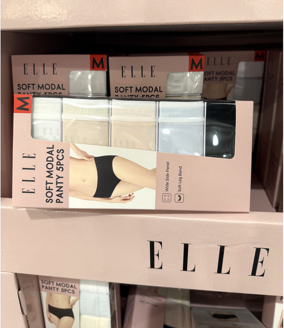 엘르 여성 소프트 모달 5종 요일 팬티세트