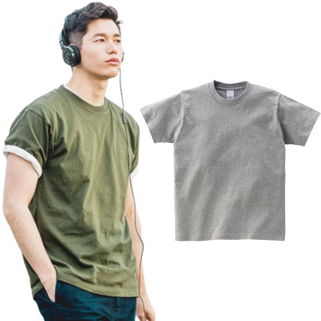 PRINTSTAR日本全棉圓領T恤5.6oz短T 85-CVT | Howu好物商城, 003 麻灰