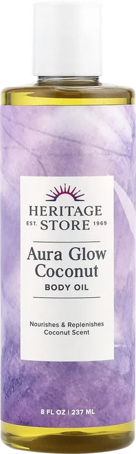 Heritage Store Aura Glow 코코넛 바디 오일 237ml(8fl oz), HeritageStoreAuraGlow코코넛바디오일23 - 쿠팡