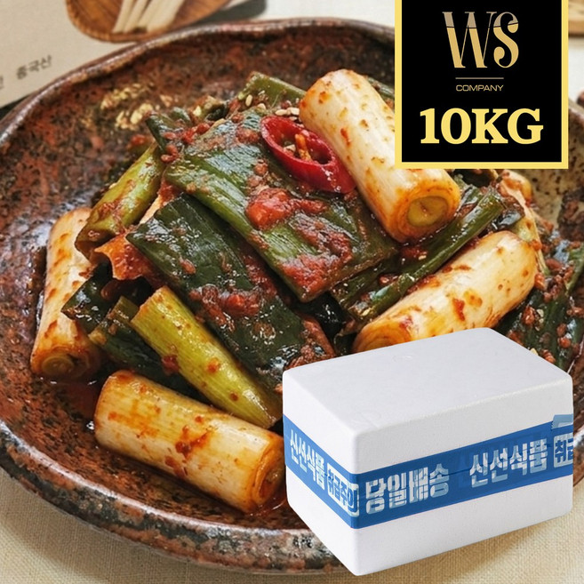 형제 대파김치 10kg 기본아이스박스포장 업소용 대용량 중국산 대파 파김치, 1박스