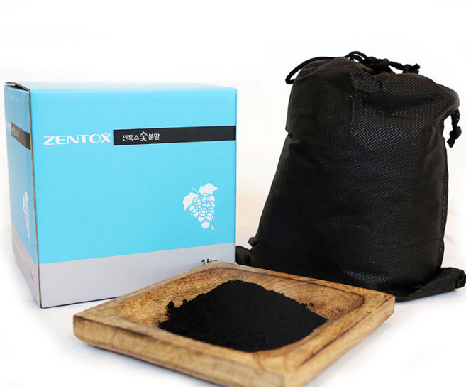돌나라 한농제약 젠톡스 숯 분말 1kg 목욕용숯 숯팩 숯마스크팩 분말숯가루, 1개
